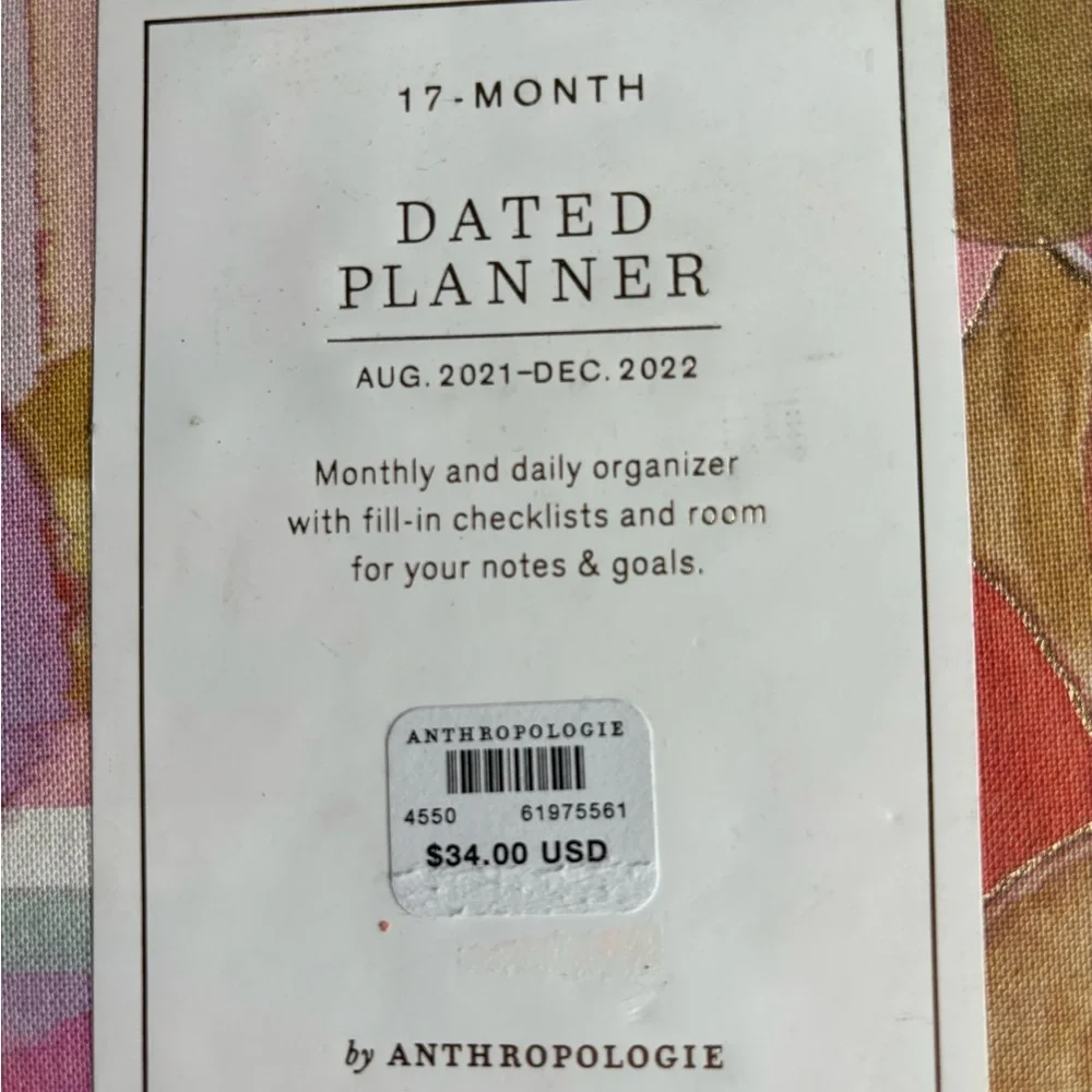 Anthropologie - Dated Planner